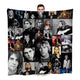 Kurt Cobain Montage Celebrity Fleece Throw - Large Size 150cm X 150cm