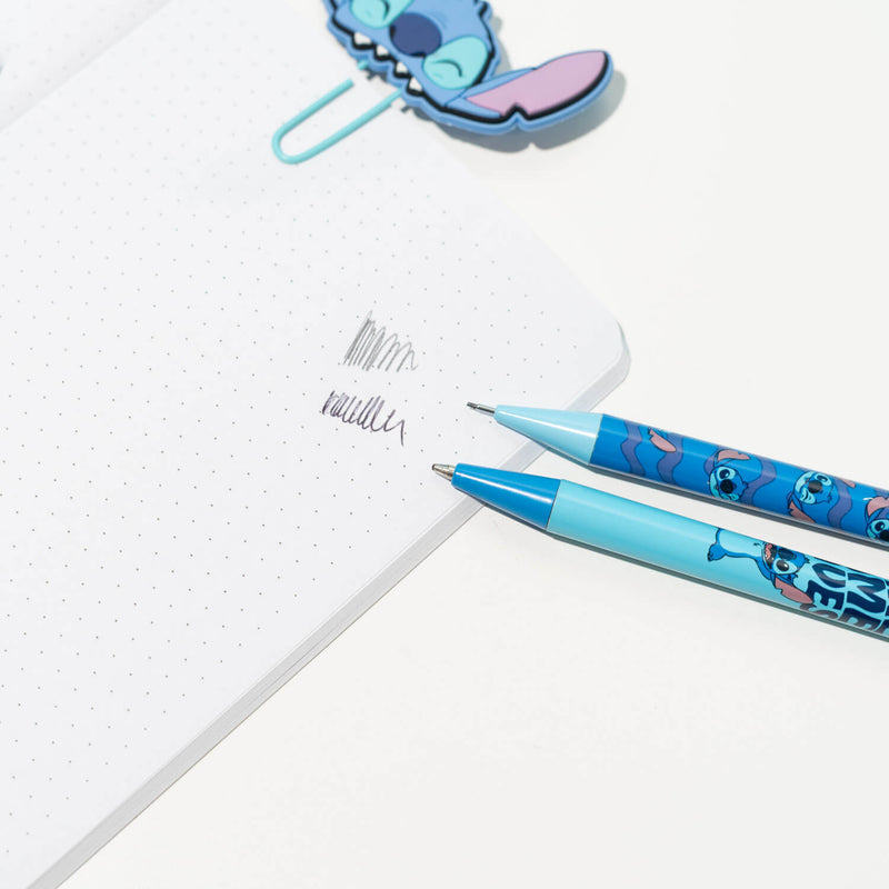 Disney Stitch Acrylic Pen Holder with Figure and Writing Set