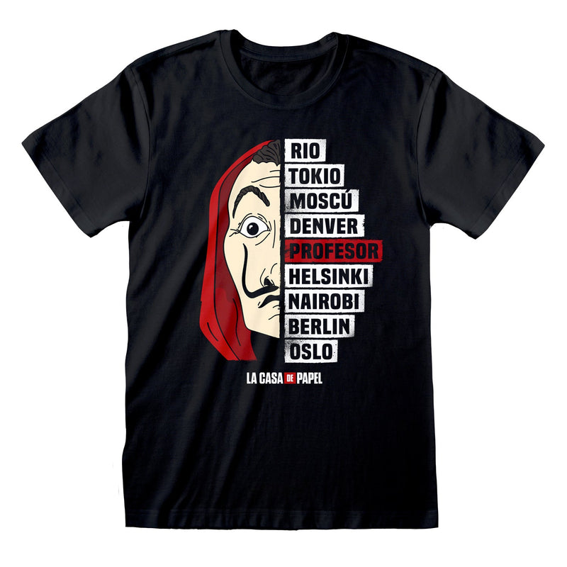 La Casa De Papel Names T-Shirt collectible from Heroes Inc Dropship