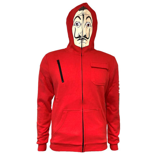 La Casa De Papel Mask Bespoke ZipUp Hood collectible from Heroes Inc Dropship