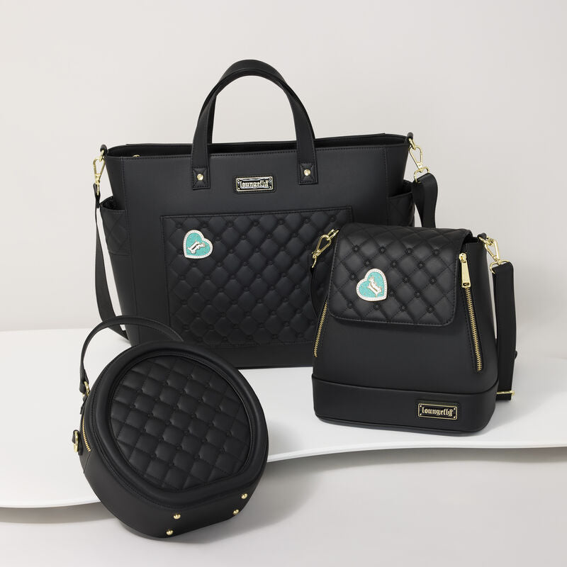 Loungefly Black Crossbody Pin Trader Bag