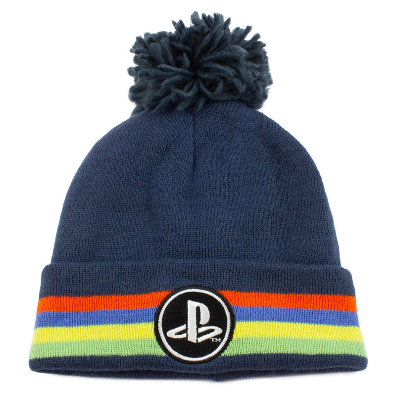 PlayStation Circle Logo Pom Pom Beanie collectible from Heroes Inc Dropship