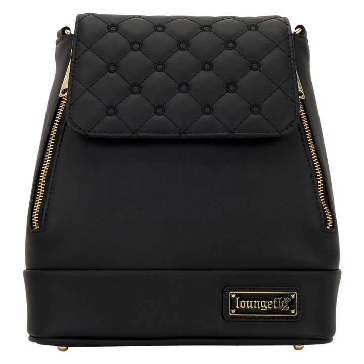 Loungefly The Lilly Black Convertible Mini Backpack & Crossbody Pin Trader Bag