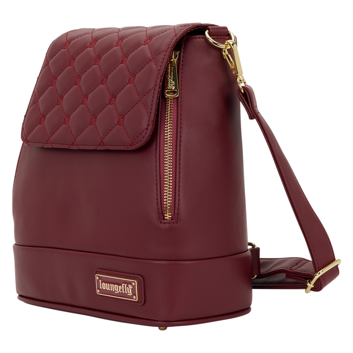 Loungefly The Lilly Red Convertible Mini Backpack & Crossbody Pin Trader Bag