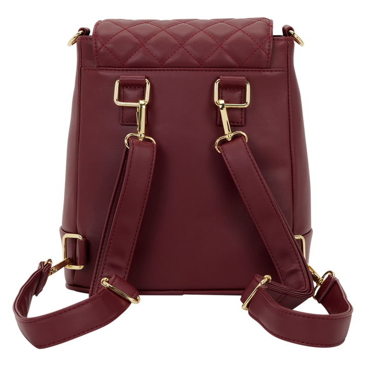 Loungefly The Lilly Red Convertible Mini Backpack & Crossbody Pin Trader Bag