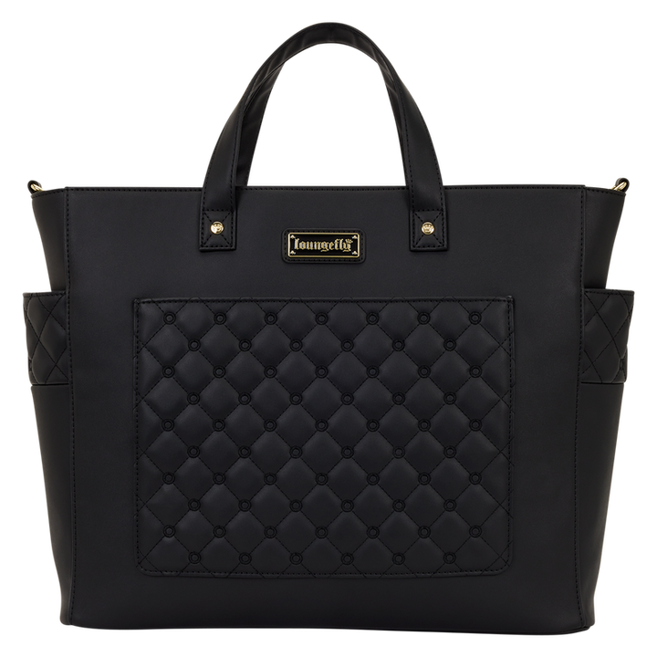 Loungefly The Mo Black Convertible Backpack & Tote Crossbody Pin Trader Bag