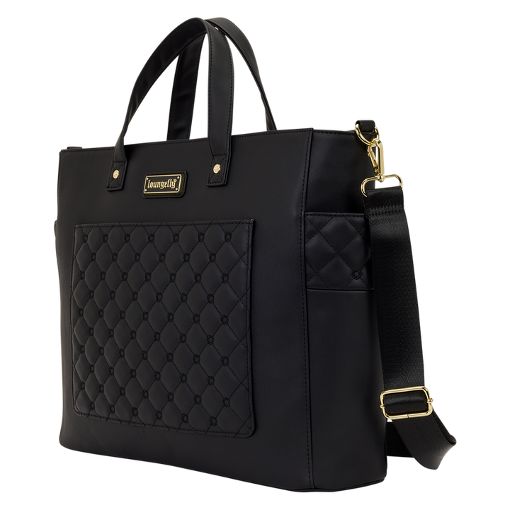 Loungefly The Mo Black Convertible Backpack & Tote Crossbody Pin Trader Bag