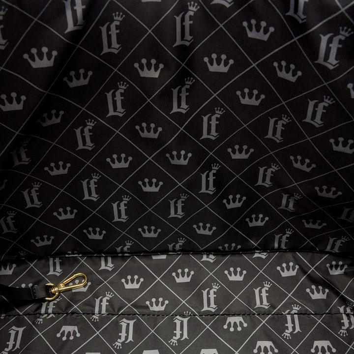 Loungefly The Mo Black Convertible Backpack & Tote Crossbody Pin Trader Bag