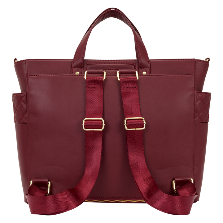 Loungefly Red Convertible Backpack & Tote Crossbody Pin Trader Bag