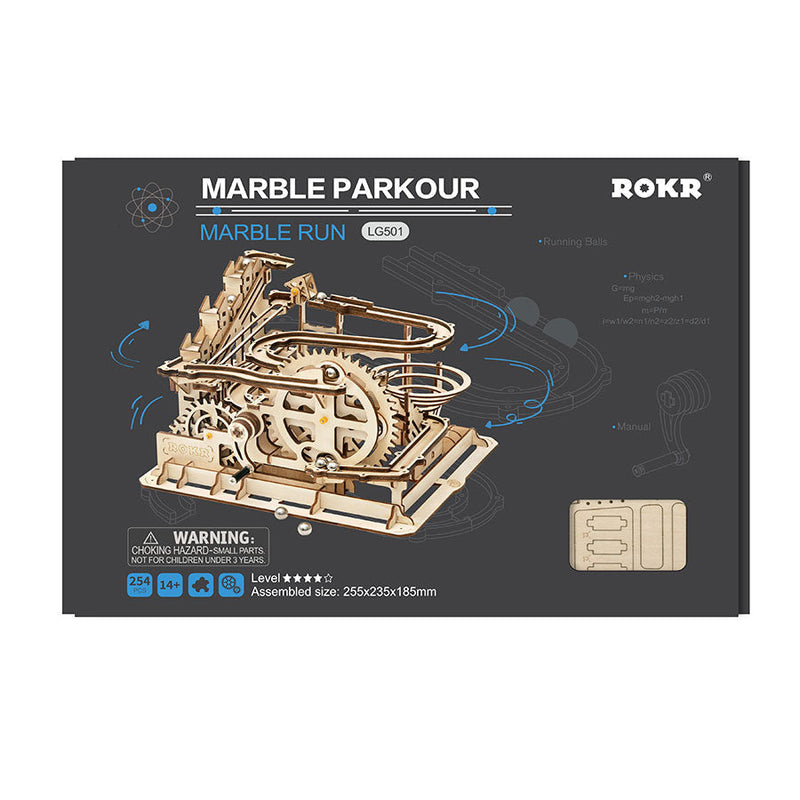 Marble Parkour, in display