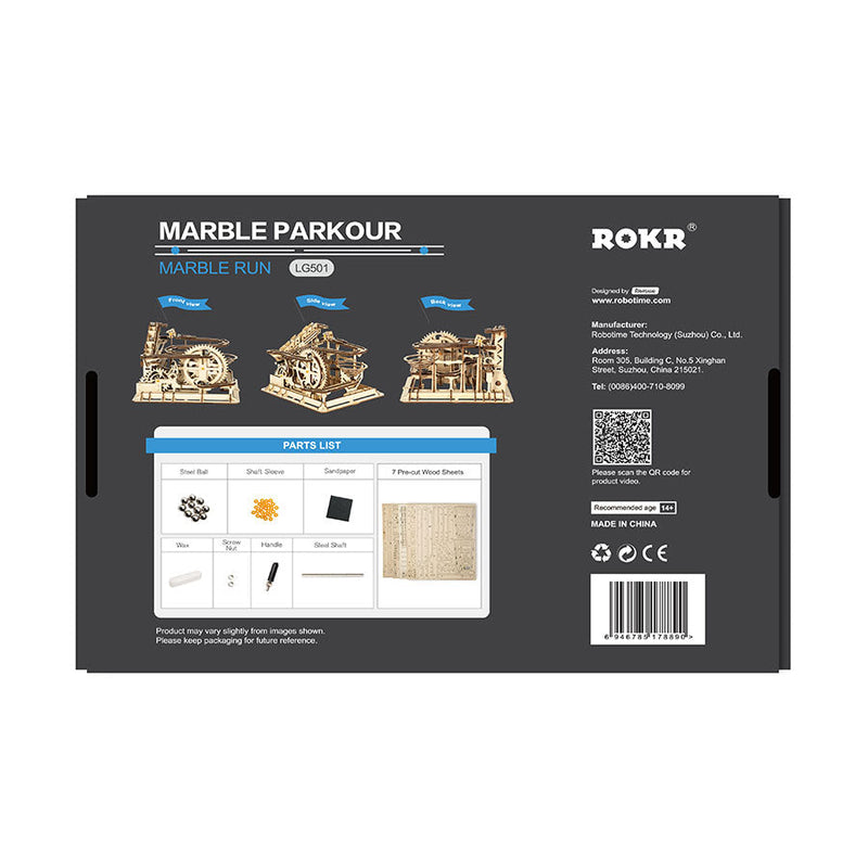 Marble Parkour, size reference