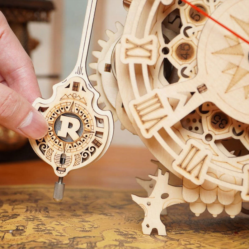 Owl Clock, close-up detail