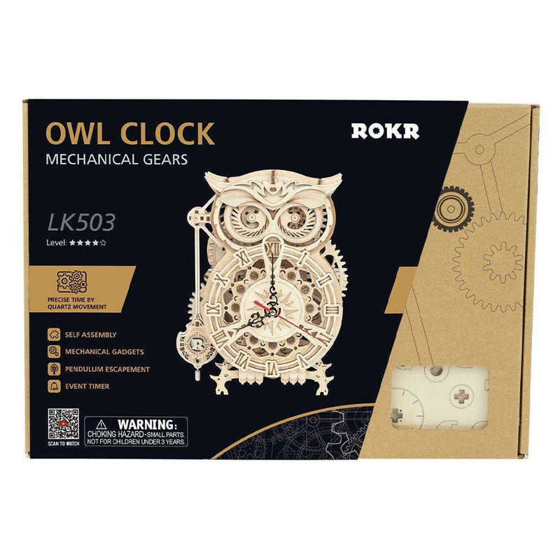 Owl Clock, in display