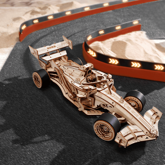 F1 Racing Car LK505 3D Wooden Puzzle, alternate view