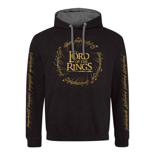 Lord Of The Rings Foil Logo SuperHeroes Inc. Premium Contrast Pullover Hooded Sweatshirt collectible from Heroes Inc Dropship