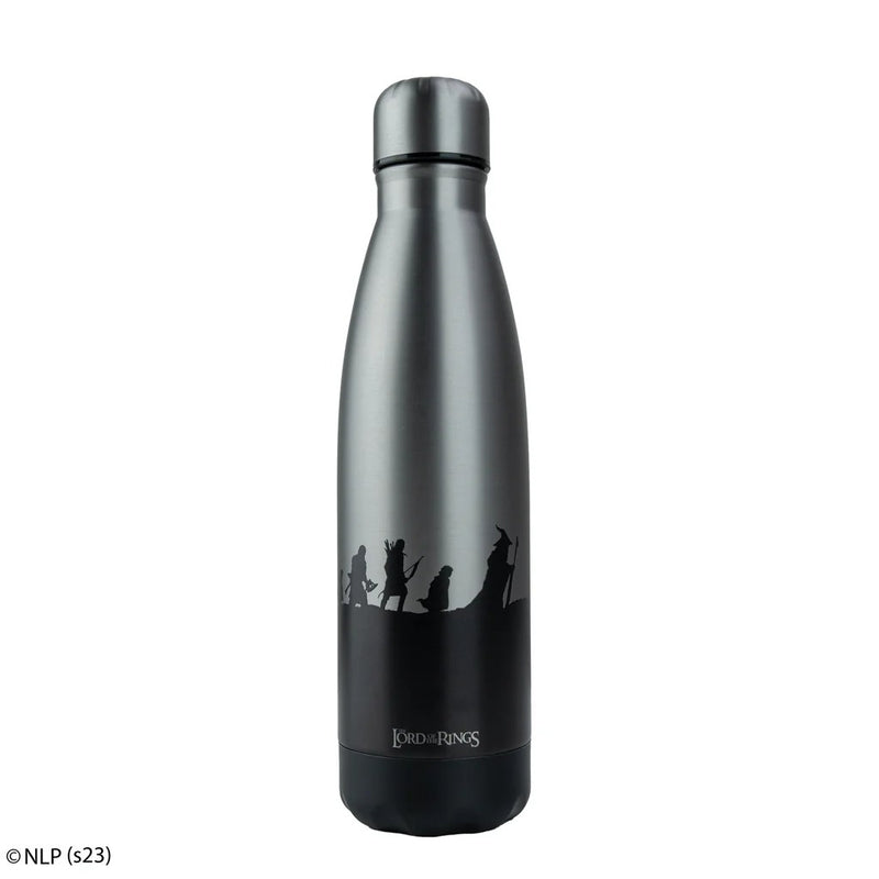 Lord of the Rings Fellowship of the Ring Silver Insulated Water Bottle, rear view