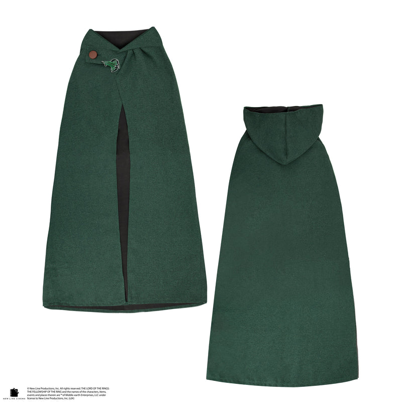 Lord of the Rings Hobbit Cloak with Lorien Leaf Brooch, product detail