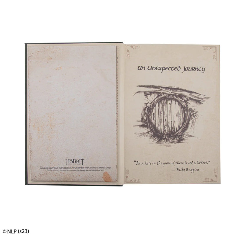 Lord of the Rings The Hobbit Hardcover Notebook with Foldable Map, packaging shot