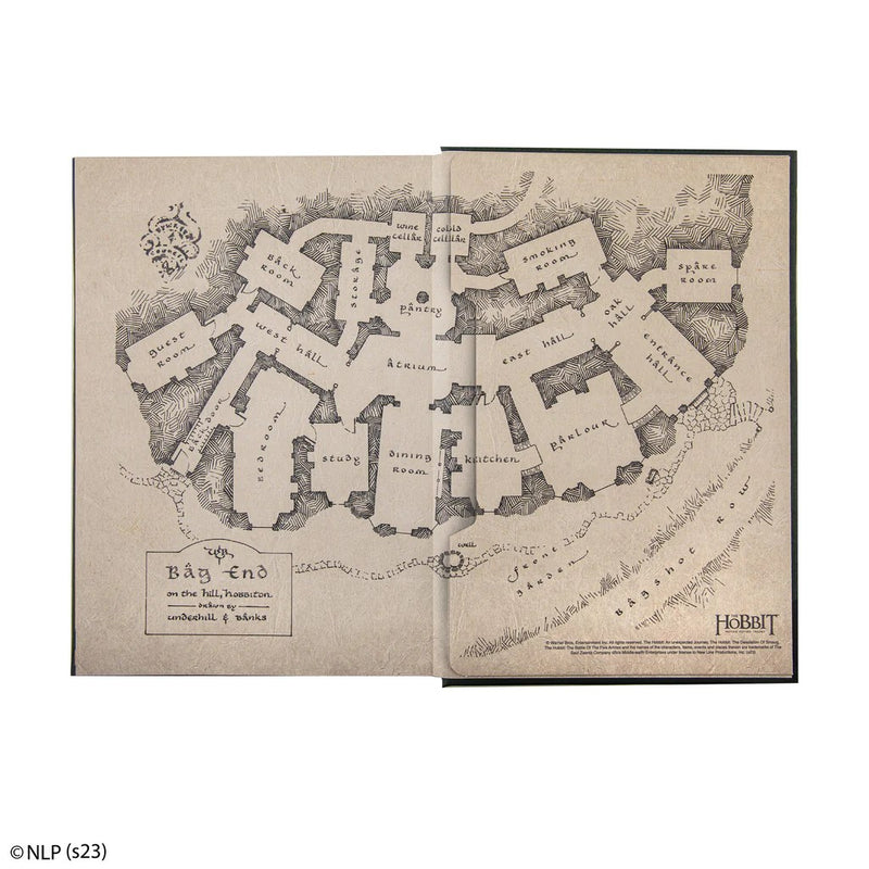 Lord of the Rings The Hobbit Hardcover Notebook with Foldable Map, product detail