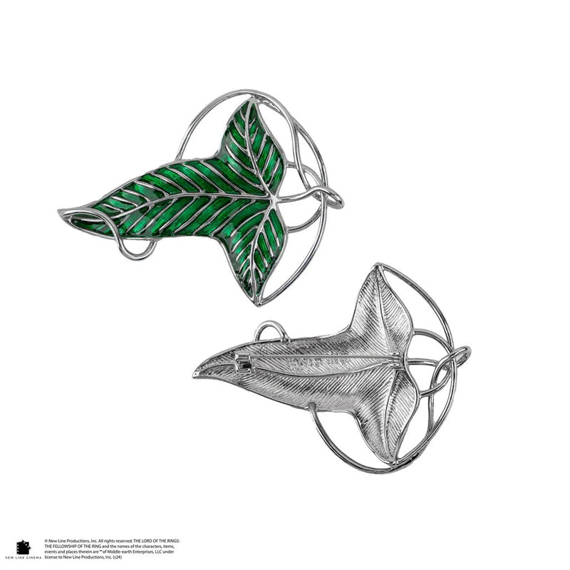 Lord of the Rings Lorien Leaf Brooch Holiday Capsule, rear view