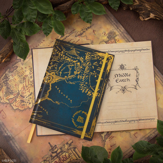 Lord of the Rings Middle-Earth Notebook with Foldable Map