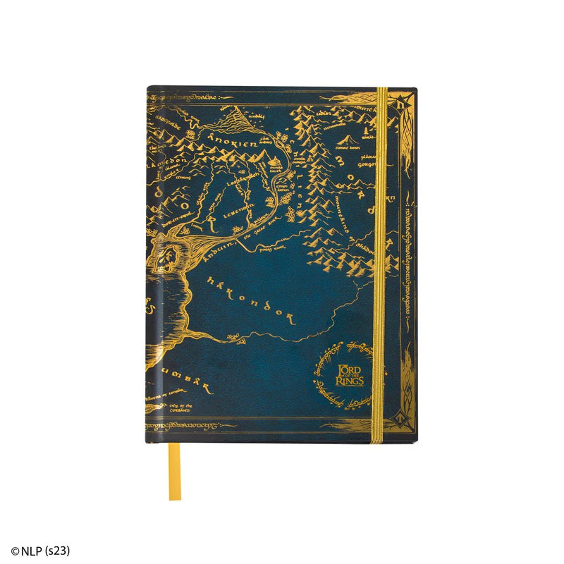 Lord of the Rings Middle-Earth Notebook with Foldable Map