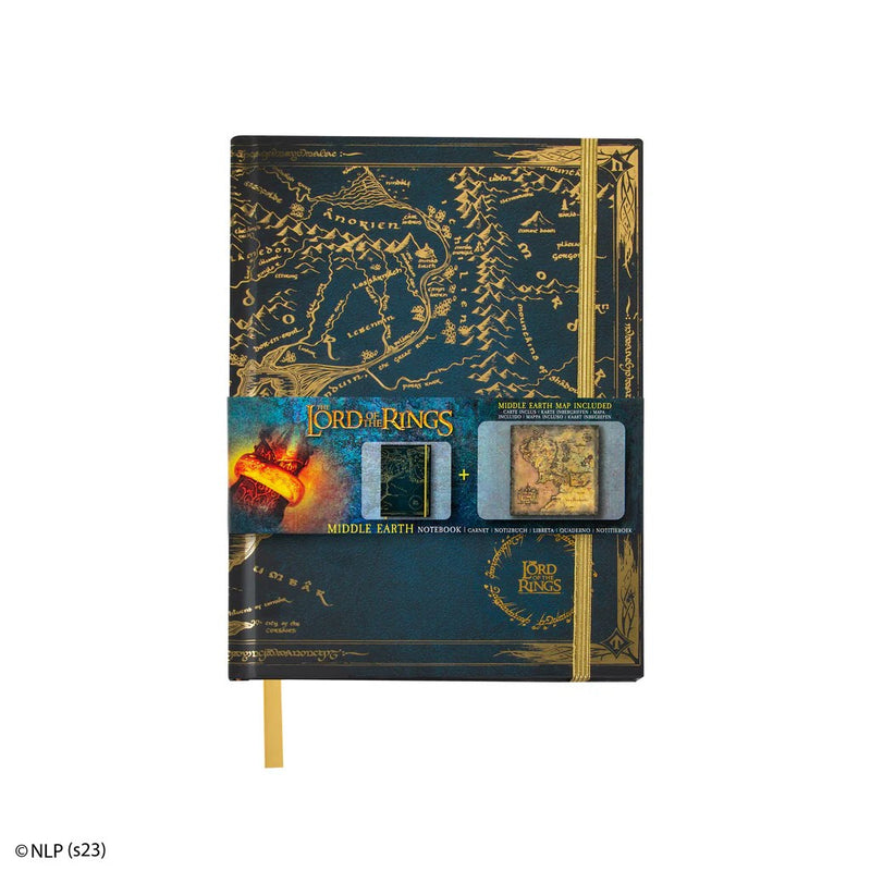 Lord of the Rings Middle-Earth Notebook with Foldable Map