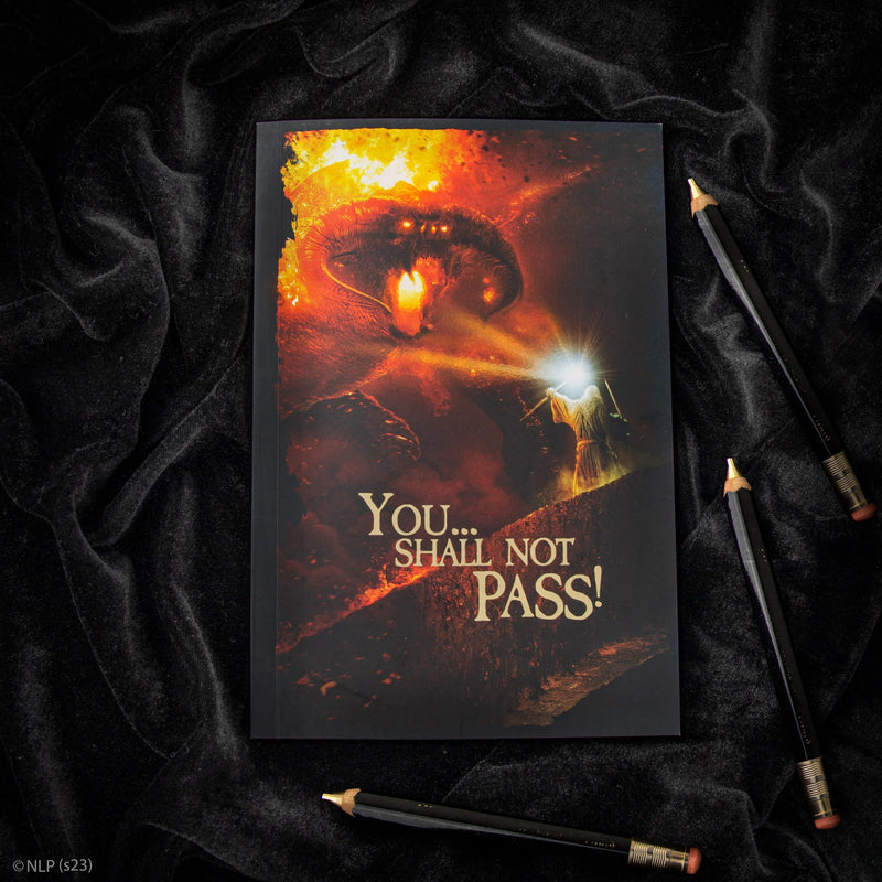 Lord of the Rings You Shall Not Pass Notebook