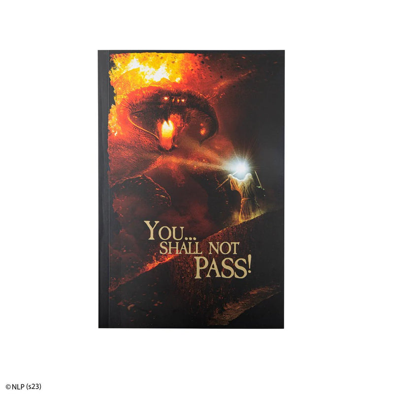 Lord of the Rings You Shall Not Pass Notebook