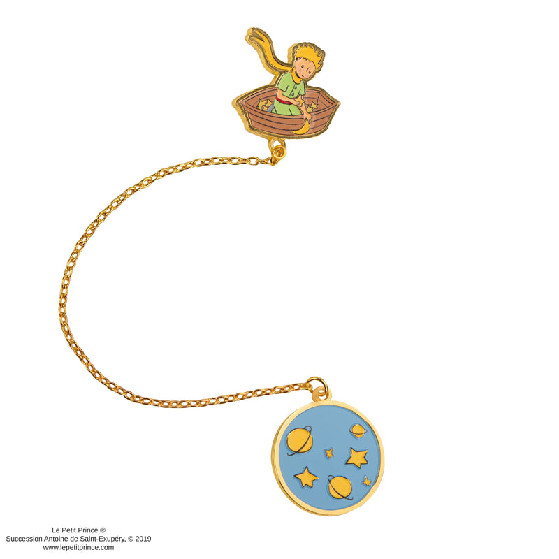 The Little Prince Navigating the Sky Bookmark Chain, side angle