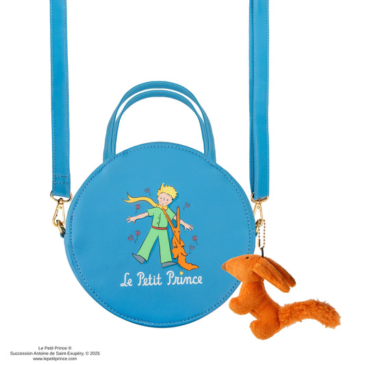 The Little Prince Stargazing Crossbody Bag with Fox Plush Charm