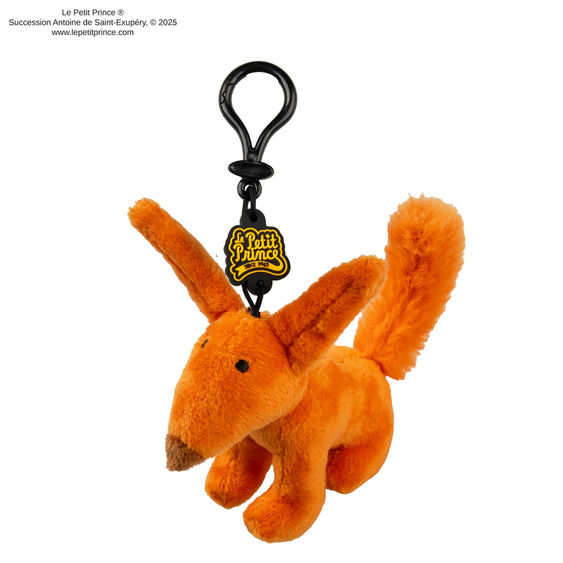 The Little Prince Fox Plush Keyring, side angle