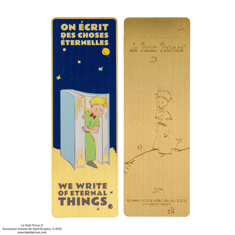 Le Petit Prince Metal Bookmark, close-up detail