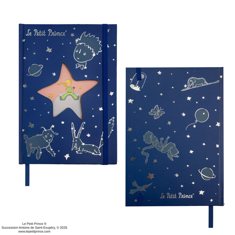 The Little Prince Starry Night Constellations Notebook, rear view