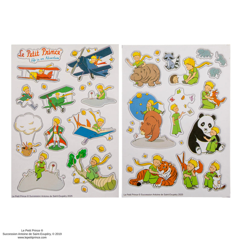 Le Petit Prince Puffy Sticker Set, side angle