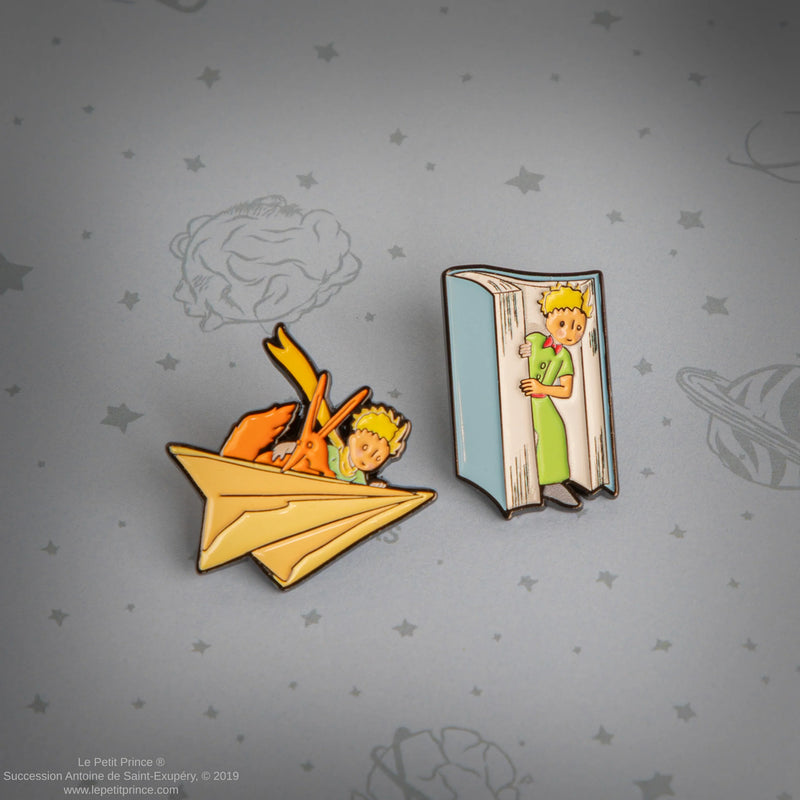 The Little Prince Enchanted Storybook Pin Set collectible from CINEREPLICAS