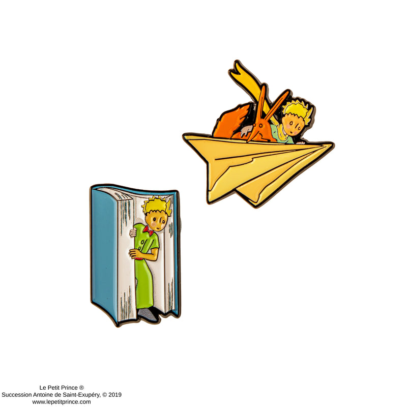 The Little Prince Enchanted Storybook Pin Set, side angle