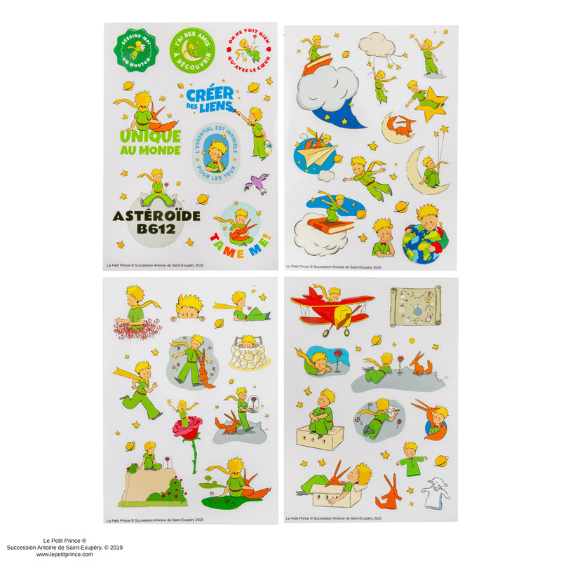 The Little Prince Celestial Sticker Set, close-up detail