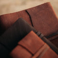 Reclaimed Saddlery Leather Journals, packaging shot