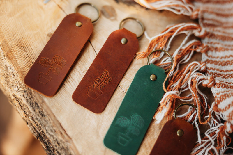 Floral Keyrings, packaging shot