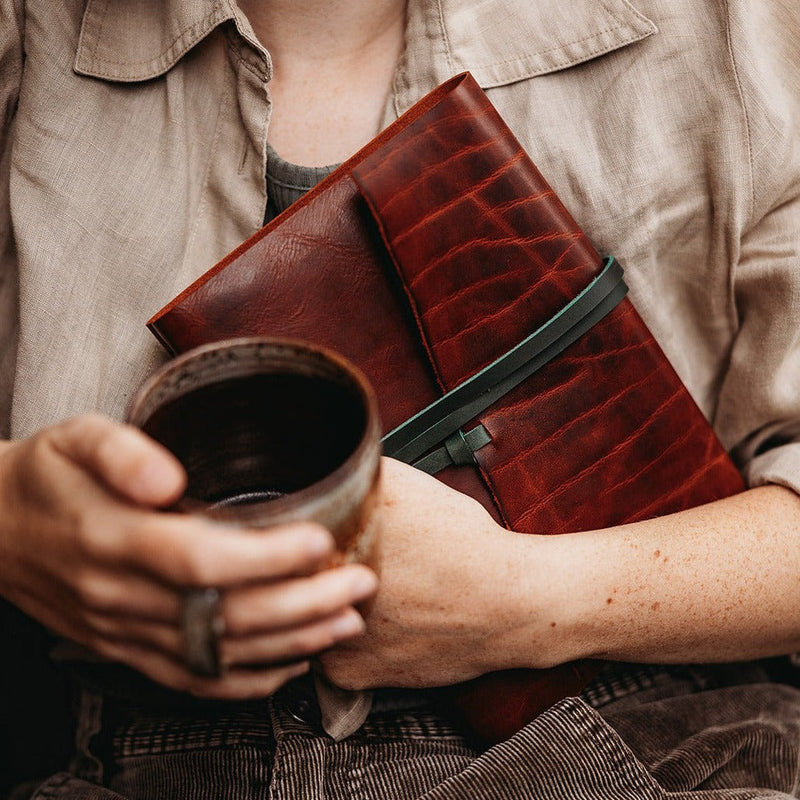 Make Your Own Leather Journal (A5), rear view