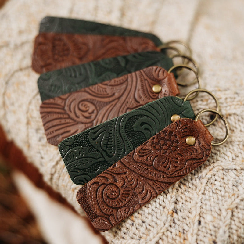 Botanical Keyrings collectible from Lucas Ruth Leather Goods