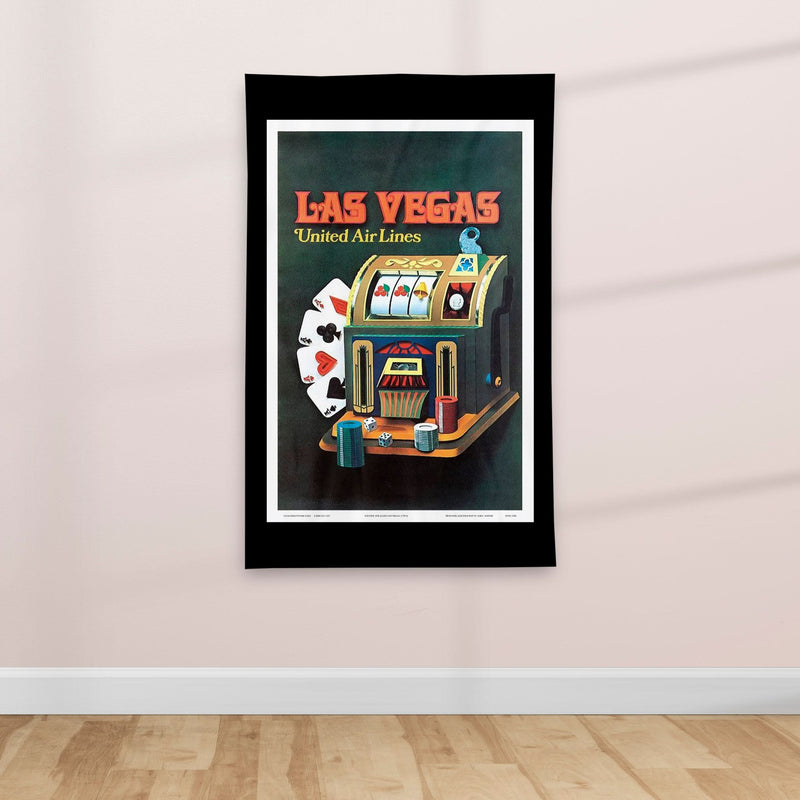 Las Vegas - Vintage Travel poster - Textile Poster collectible from https://britishmade.gifts/