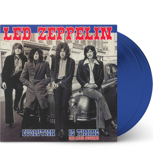 Led Zeppelin – Evolution Is Timing: 1969 Radio Sessions (Limited Edition Double-LP on Blue Vinyl) collectible from Coda Re...