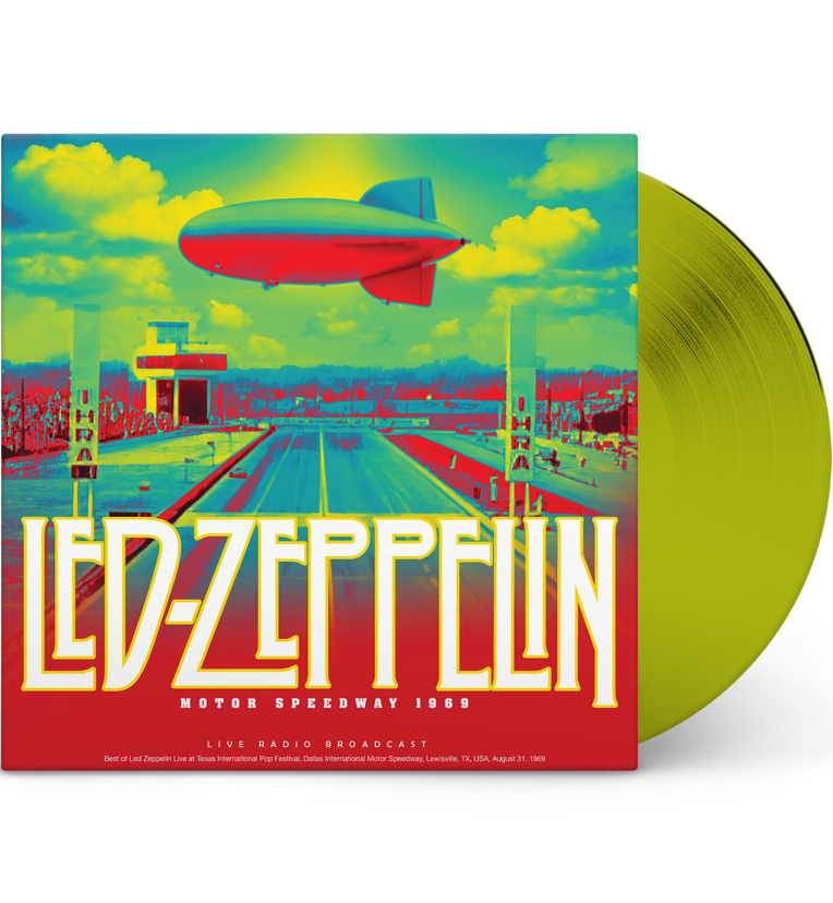 Led Zeppelin – Motor Speedway 1969 (Limited Edition 12-Inch Album on 180g Transparent Green Vinyl) collectible from Coda R...