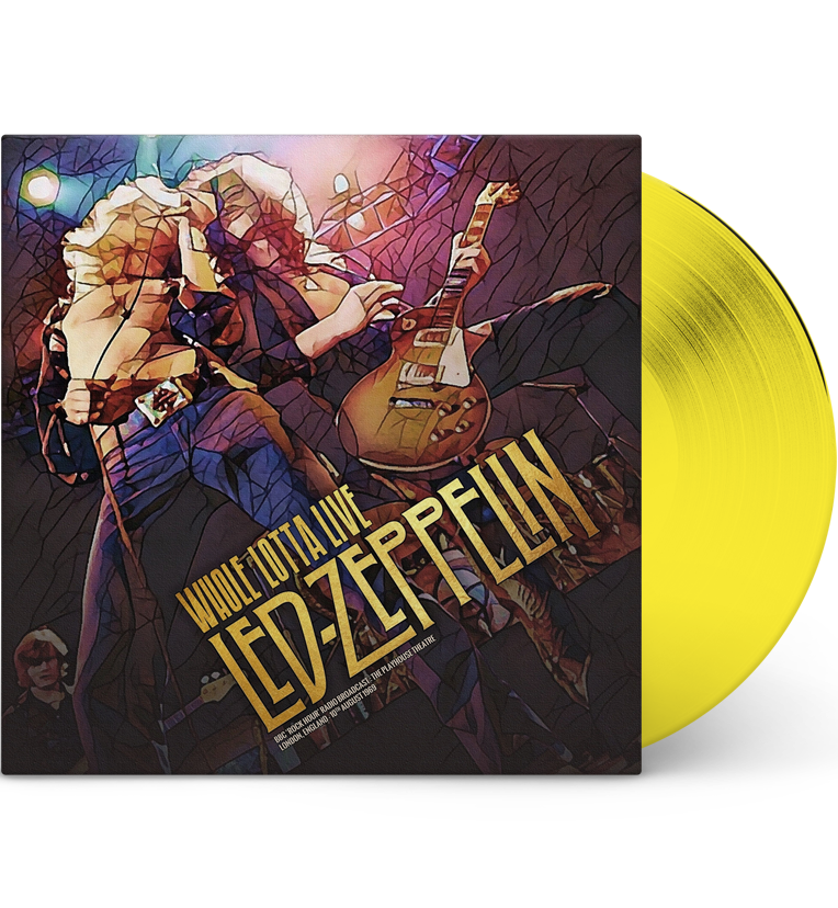 Led Zeppelin – Whole Lotta Live (Special Edition 12-Inch Album on Yellow Vinyl) collectible from Coda Records