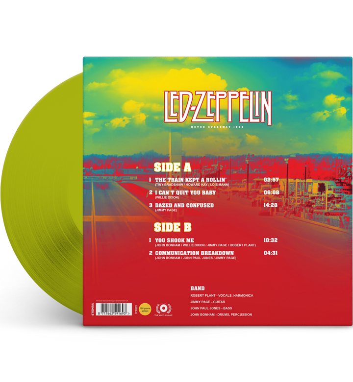 Led Zeppelin – Motor Speedway 1969 (Limited Edition 12-Inch Album on 180g Transparent Green Vinyl)