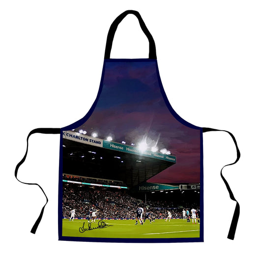 Lee Buccilli - Elland Road at Night - Apron collectible from https://britishmade.gifts/