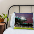 Lee Buccilli - Elland Road at Night - Cushion, Three Sizes, rear view