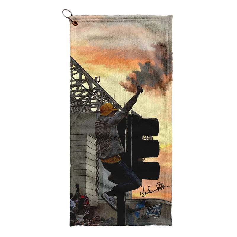 Lee Buccilli - Leeds Supporter - Golf Towel collectible from https://britishmade.gifts/